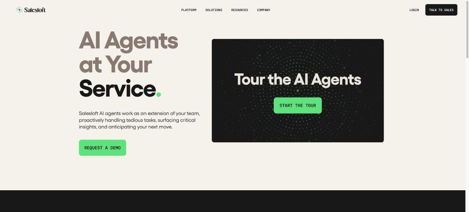 Salesloft outbound sales platform product page