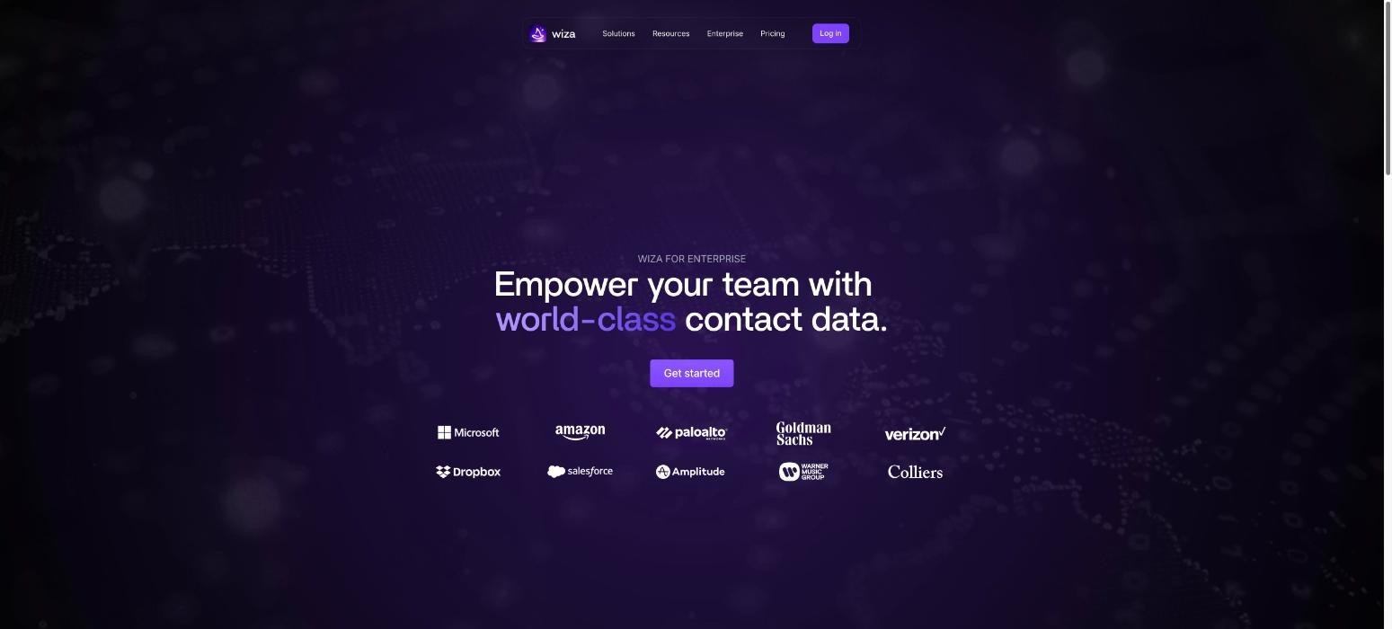 Wiza, a Prospeo alternative, product page